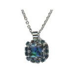 Pendant By Mariana Woman Beautiful Sapphire and Montana Blue Swarovski Crystals