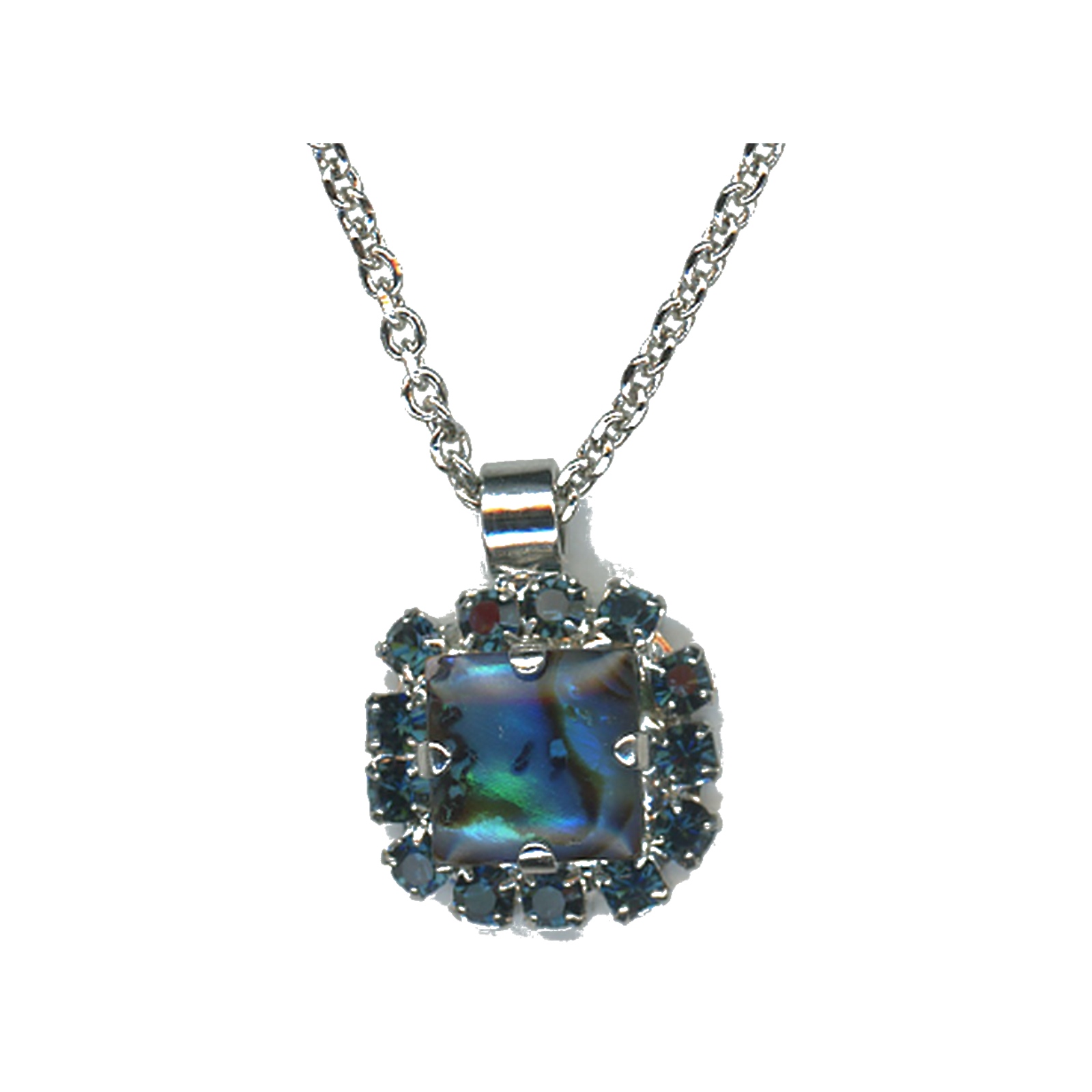 N-5002-3-M1137-SP Pendant By Mariana Woman Beautiful Sapphire and Montana Blue Swarovski Crystals - Image 1