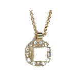 Pendant By Mariana Woman Chic Moonlight and Shell white mop Swarovski Crystals - Image 2
