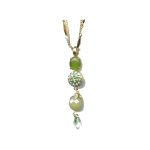 Pendant By Mariana Woman Chic Quartz Mineral and Yellow Opal Swarovski Crystals