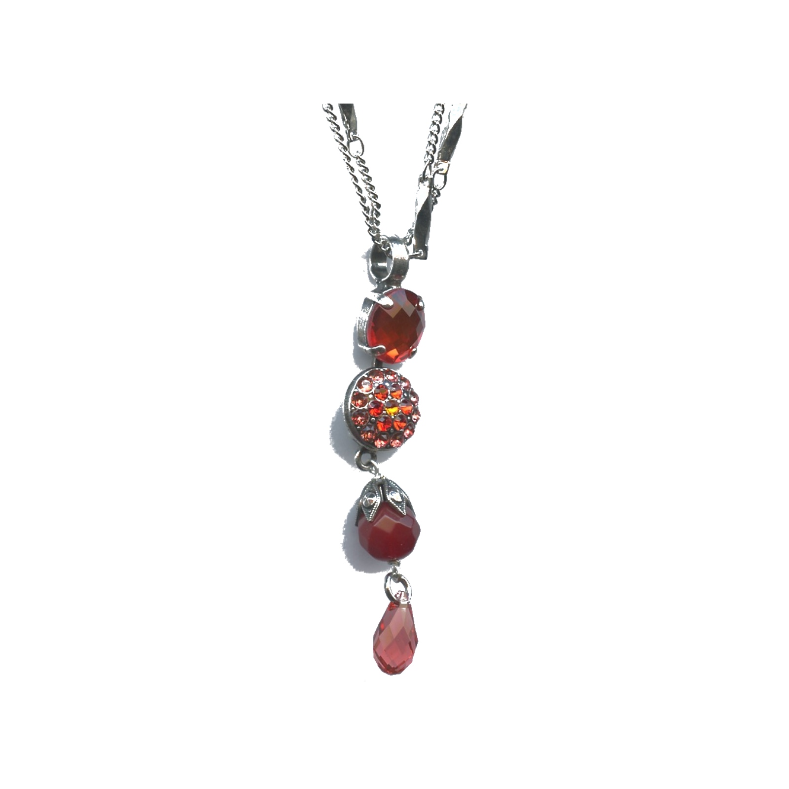 N-5416-1-1047-SP Pendant By Mariana Woman Luxurious Hyacinth and Orange Swarovski Crystals - Image 1