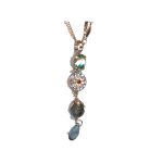 Pendant By Mariana Woman Contemporary Denim blue and violet Swarovski Crystals - Image 2