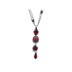 Pendant By Mariana Woman Stunning Siam and Light Siam Swarovski Crystals - Image 2