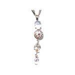 Pendant By Mariana Woman Lovely Rose Opal and Light Rose Swarovski Crystals - Image 2