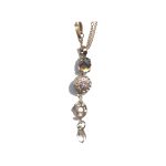 Pendant By Mariana Woman Fashionable Lt.Peach Swarovski Crystals