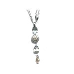 Pendant By Mariana Woman Sophisticated Pearl and Champagne Swarovski Crystals