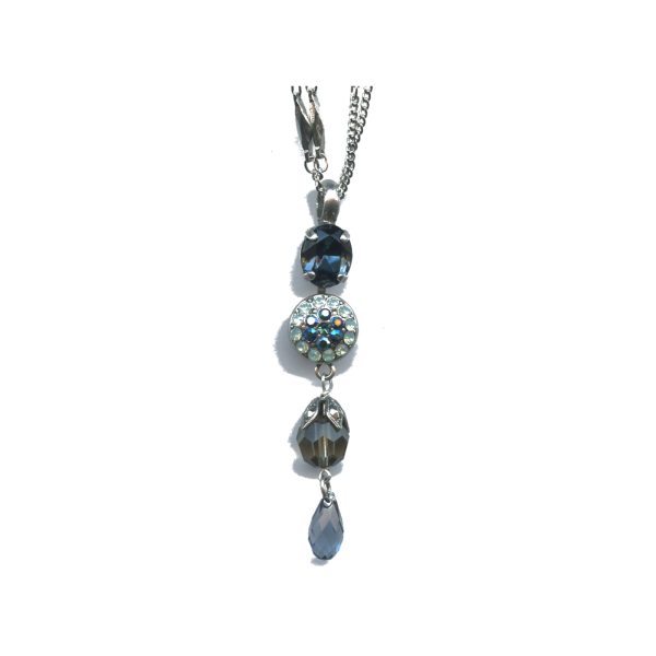 Pendant By Mariana Woman Stylish Teal Blue Colors Swarovski Crystals