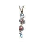 Pendant By Mariana Woman Feminine Pinks and Blues Swarovski Crystals - Image 2