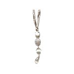 Pendant By Mariana Woman Chic Riverstone Mineral and Clear Swarovski Crystals - Image 2