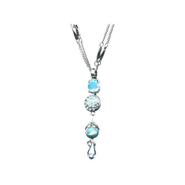 Pendant By Mariana Woman Lovely Turquoise Mineral and AB Swarovski Crystals