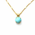 Pendant By Mariana Woman Adorable Round Howlite Chinese Turquoise Mineral-YG